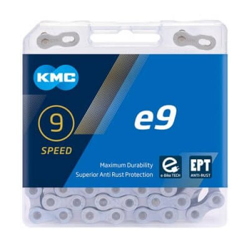 KMC E9 EPT 9 speed kæde til elcykel - 136 led - Kibæk Cykler