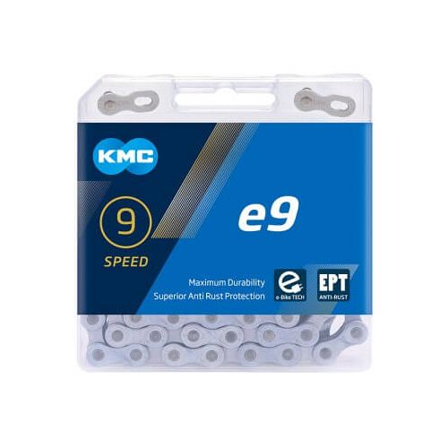 KMC E9 EPT 9 speed kæde til elcykel - 136 led - Kibæk Cykler