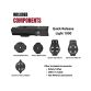KOM Cycling Quick Release Light 1000 lumen forlygte og Garmin holder - Kibæk Cykler