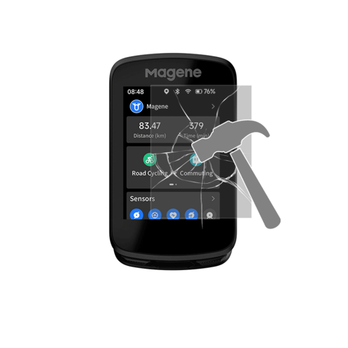 Magene Screen Protector beskyttelsesglas til C606 cykelcomputer - Kibæk Cykler