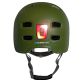 Matrix Lumen cykelhjelm med forlys og baglys - grøn - Kibæk Cykler