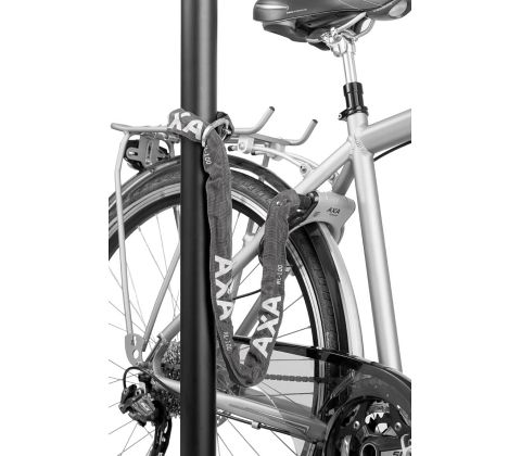 Axa Defender rinlås og Plug-in kæde i brug - Kibæk Cykler