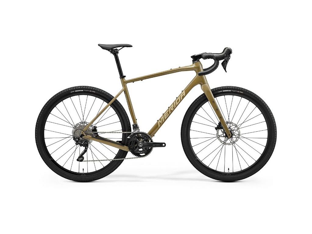 Merida Silex 400 gravelbike med 20 Shimano GRX gear- Oak Bork/Earth Powder - Kibæk Cykler