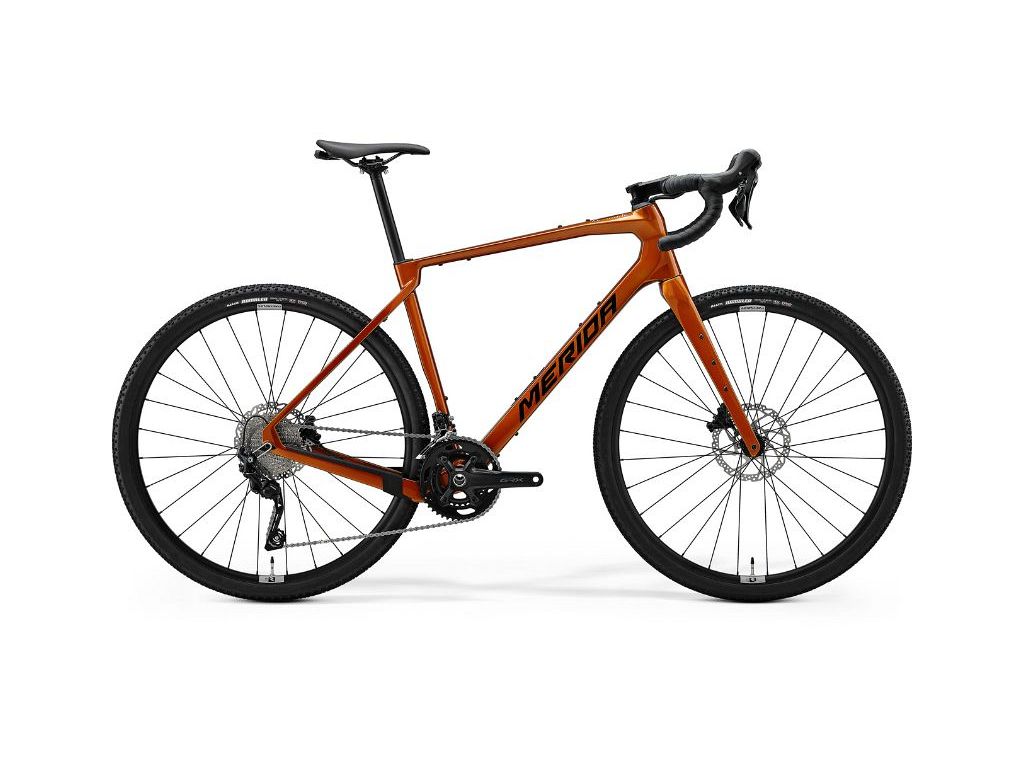 Merida Silex 4000 carbon gravelbike med 20 shimano GRX gear - Wild Honey/Black - Kibæk Cykler