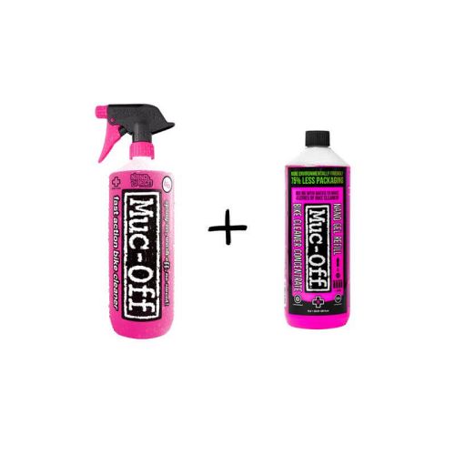 Muc-Off Nano Tech Bike Cleaner + 1 liter koncentrat - Kibæk Cykler