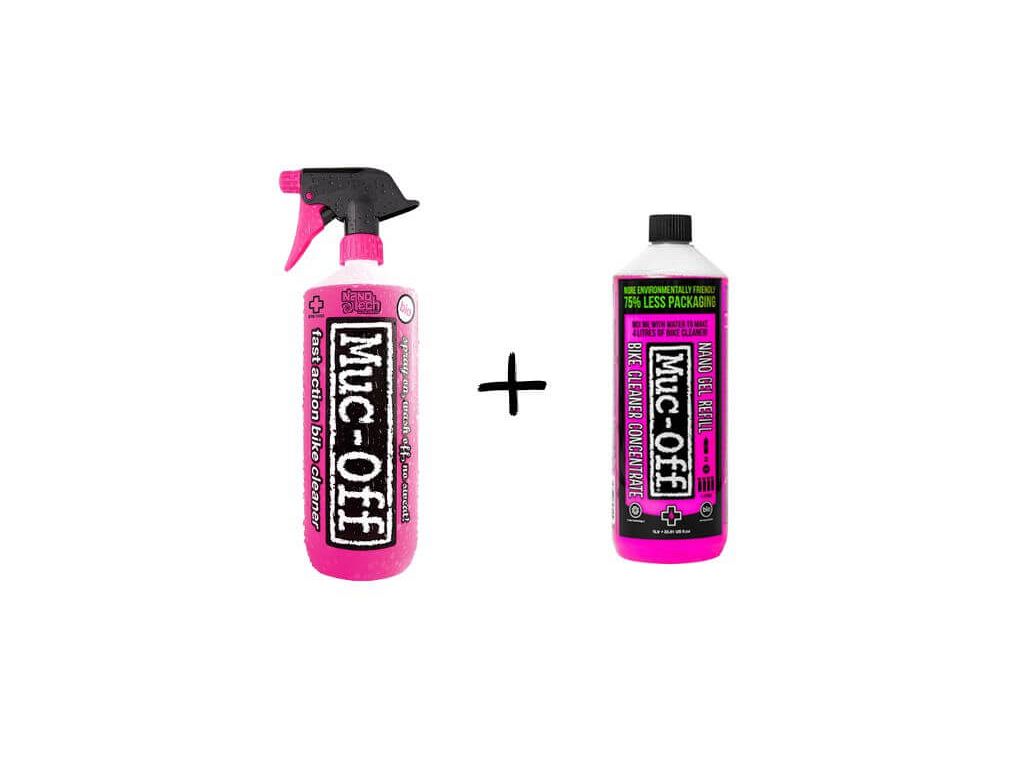 Muc-Off Nano Tech Bike Cleaner + 1 liter koncentrat - Kibæk Cykler