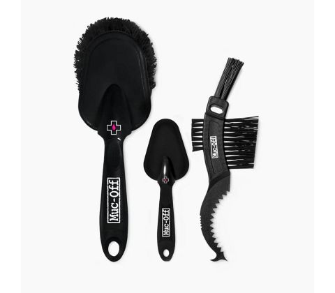 Muc-Off 3x Premium Brush Kit - 3 børster til cykelvask - Kibæk Cykler