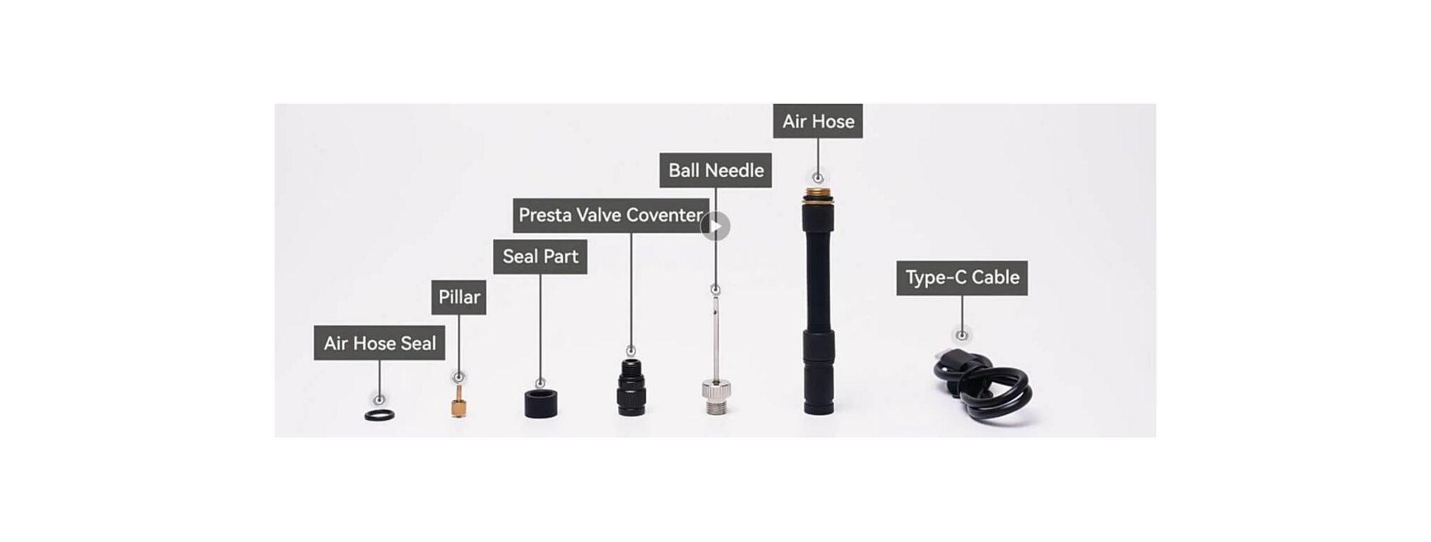 Muc-Off Airmach Mini Inflator Pro elektrisk cykelpumpe - Kibæk Cykler