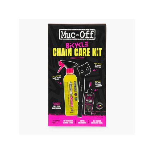 Muc-Off Chain Care Kit - 3i1 kæderens, børste og smøring - Kibæk Cykler