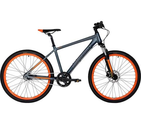 Nishiki Reno herre MTB - Mat grå Orange - Kibæk Cykler
