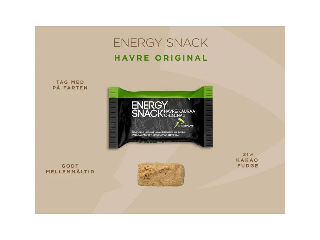 Purepower Energy Snack Original energibar med havre - Kibæk Cykler