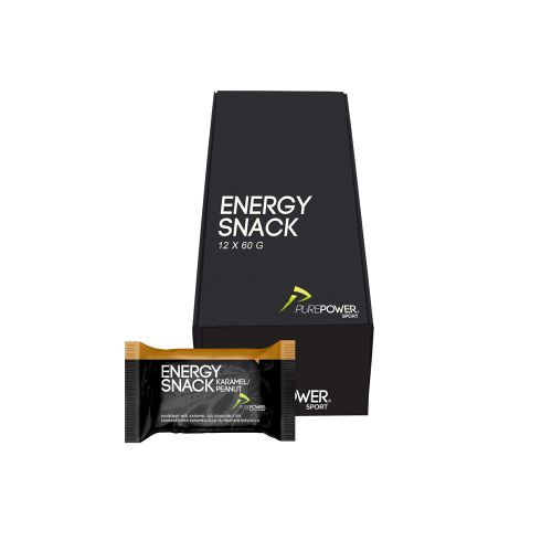 12 stk. Purepower Energy Snack - Karamel/Peanut energibarer - Kibæk Cykler