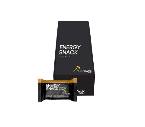 12 stk. Purepower Energy Snack - Karamel/Peanut energibarer - Kibæk Cykler