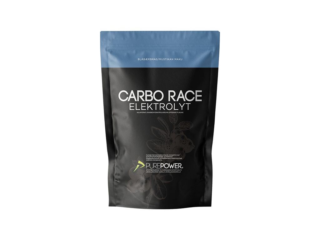 Purepower Carbo Race Elektrolyt energidrik med blåbærsmag - Kibæk Cykler