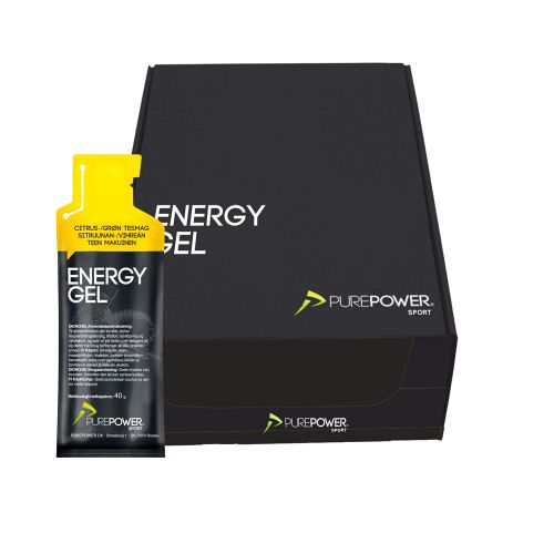 24 stk. Purepower Energy Gel med Citrus smag - Kibæk Cykler