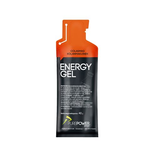 Purepower Energy Gel med Cola smag - 40 gram energigel - Kibæk Cykler