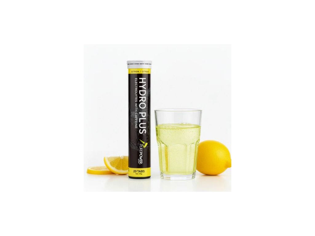 Purepower Hydro Plus Citrus - tabs med koffein - Kibæk Cykler