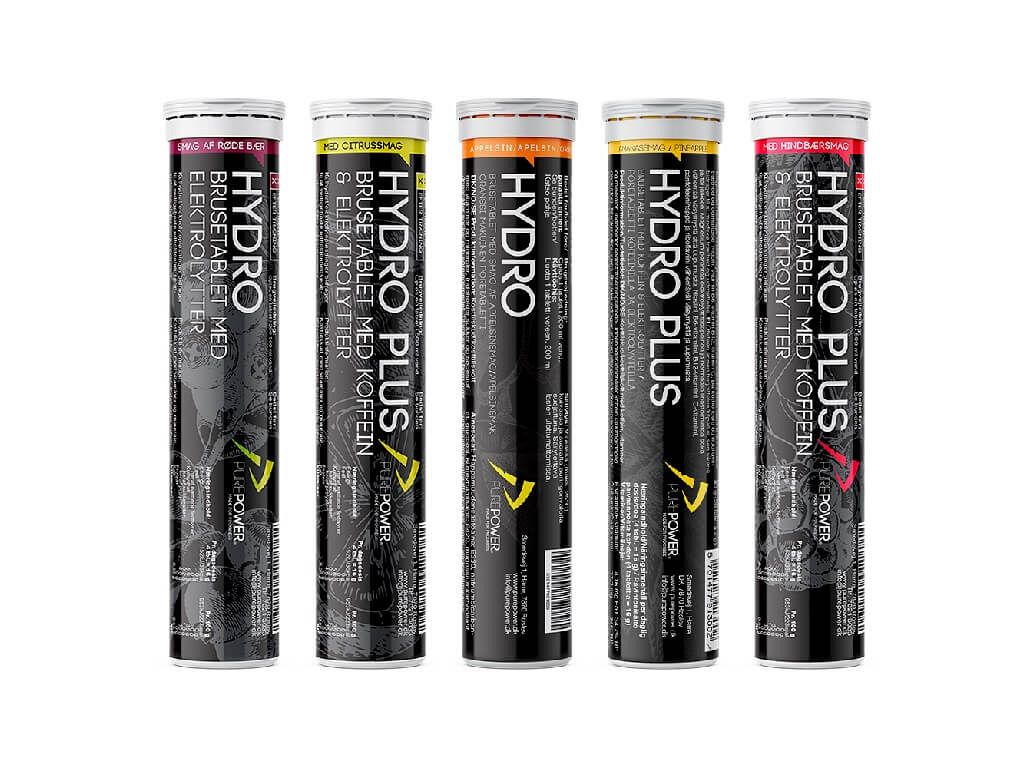 Mix pakke med 5 x 20 stk Purepower Hydro tabs - Kibæk Cykler