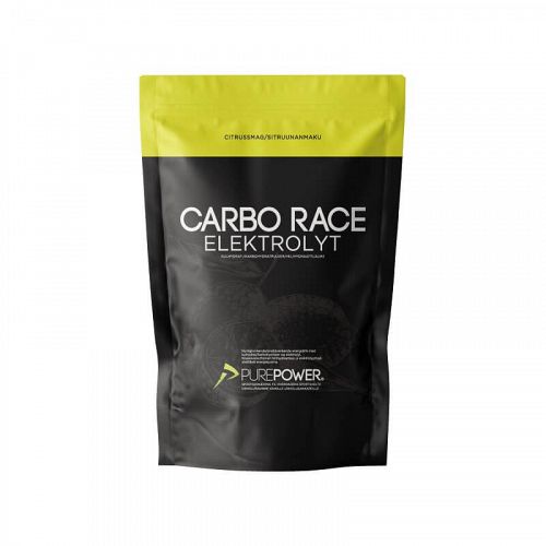 Purepower Carbo Race Elektrolyt Citrus pulver til energidrik 1000g - Kibæk Cykler