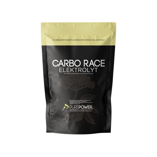 Purepower Carbo Race Energidrik pulver med elektrolytter hyldeblomst - Kibæk Cykler