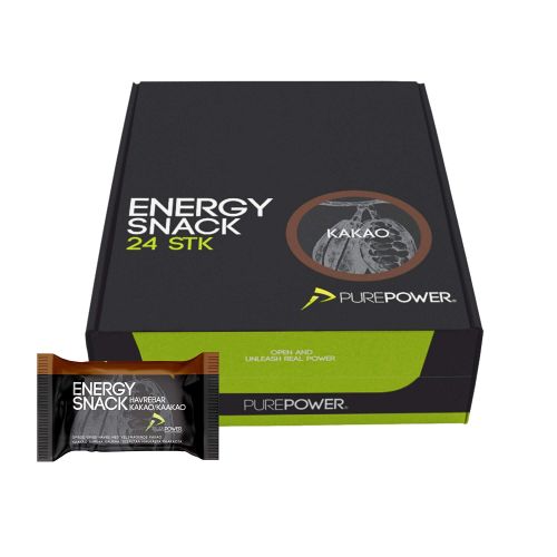 24 stk. Purepower Energy Snack - kakao