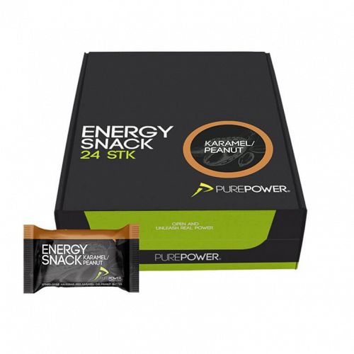 24 stk. Purepower Energy Snack - karamel og peanuts