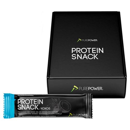 Purepower Protein Snack med kokus - 24 stk kasse - Kibæk Cykler