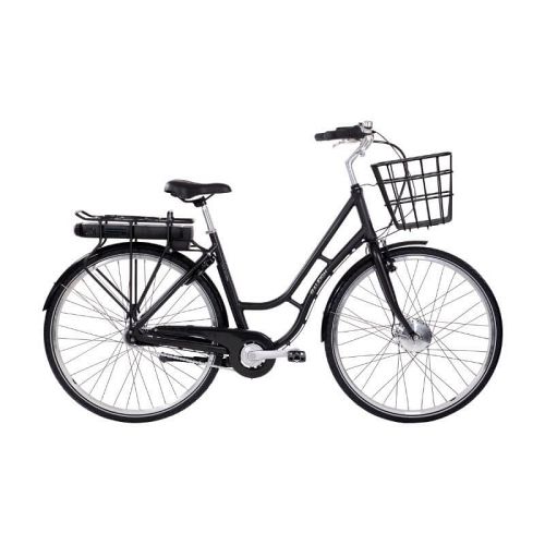 Raleigh Darlington E - billig elcykel med forhjulsmotor - sort - Kibæk Cykler