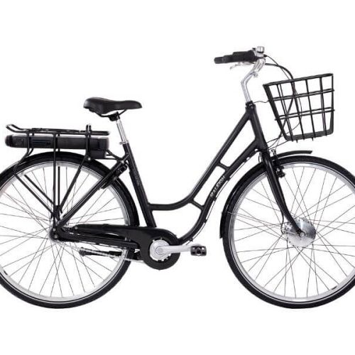 Raleigh Darlington E - billig elcykel med forhjulsmotor - sort - Kibæk Cykler