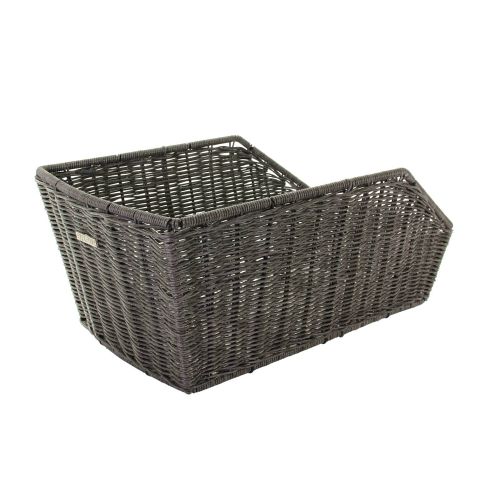 Basil Cento Rattan Look cykelkurv - Grå