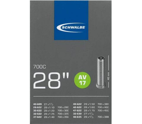 Schwalbe AV17 slange 700x28-35C med auto-ventil