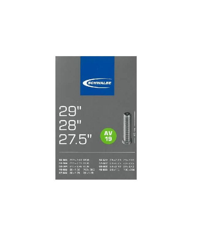 Schwalbe AV19 MTB slange 27,5 + 28 + 29'' med autoventil