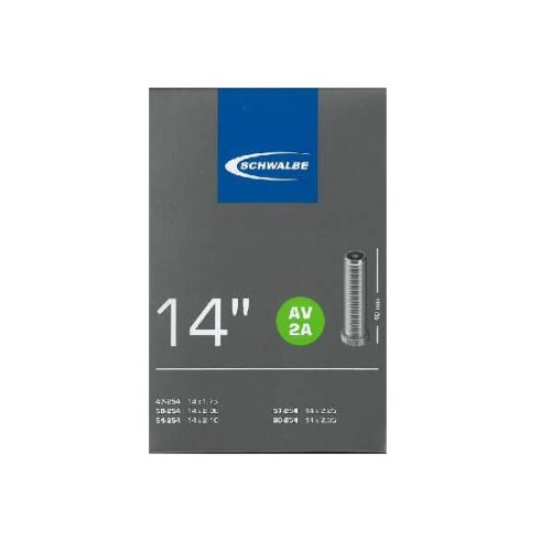 Schwalbe AV2A slange 14x1.75-2.35 med autoventil