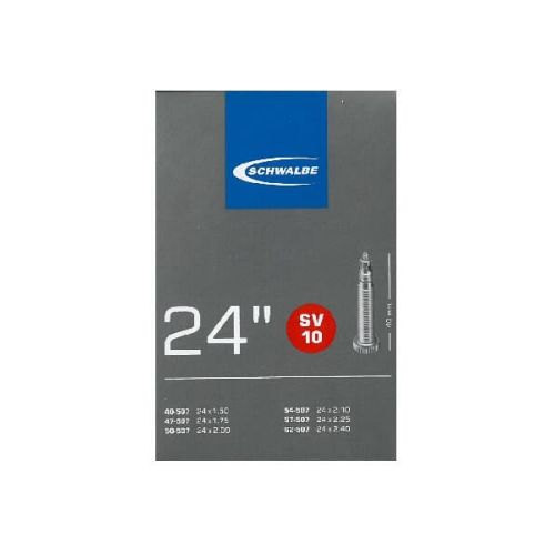 Schwalbe SV10 slange 24x1,50-2,50'' med racerventil - Kibæk Cykler