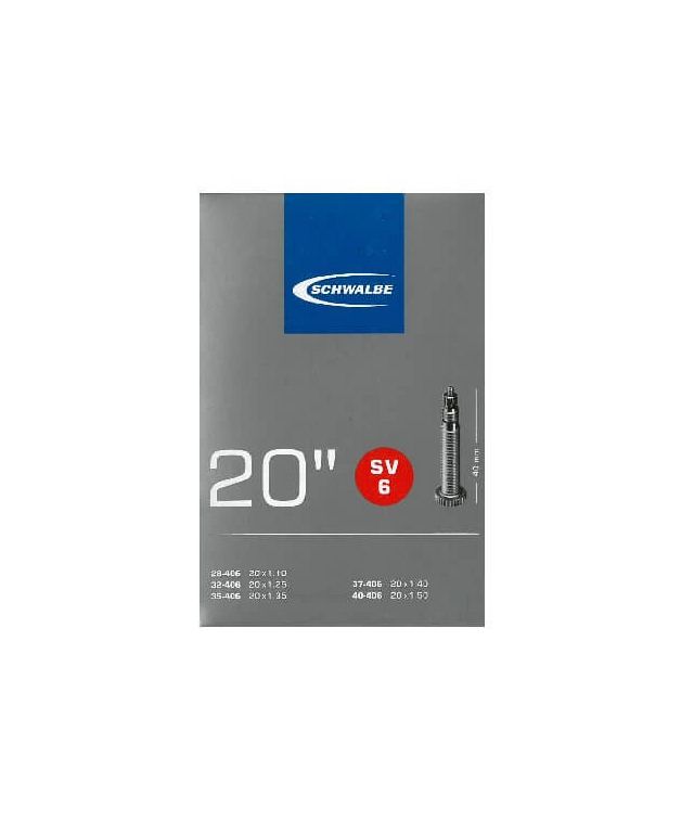 Schwalbe SV6 slange 20x1,10-1,50'' med racerventil - Kibæk Cykler