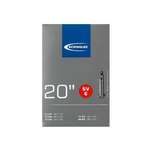 Schwalbe SV6 slange 20x1,10-1,50'' med racerventil - Kibæk Cykler