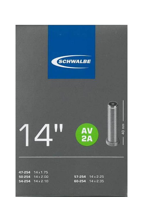 Schwalbe AV2A slange 14x1.75-2.35 med autoventil