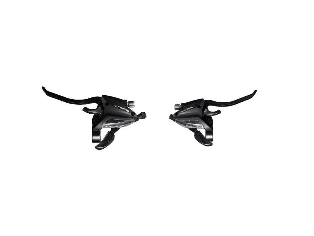 Shimano ST-EF500 STI-grebssæt til flad styr - 3x8 gear - Kibæk Cykler