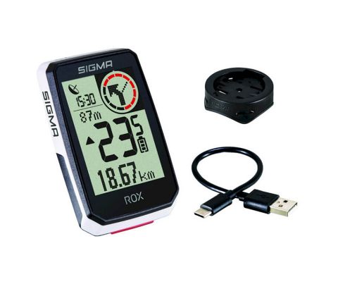 Sigma Rox 2.0 GPS cykelcomputer - hvid - Kibæk Cykler