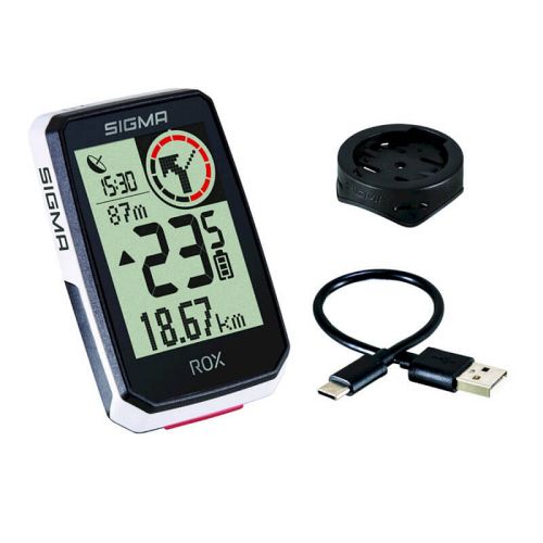 Sigma Rox 2.0 GPS cykelcomputer - hvid - Kibæk Cykler
