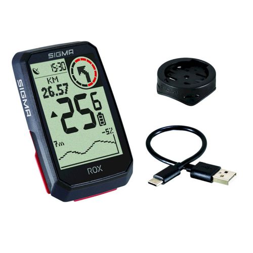 Sigma Rox 4.0 GPS cykelcomputer - sort - Kibæk Cykler