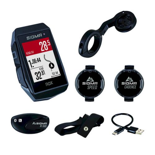 Sigma Rox 11.1 Evo Sensor Set GPS cykelcomputer - sort - Kibæk Cykler