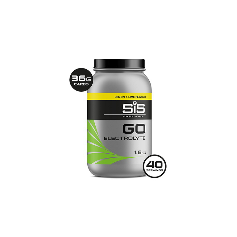 SIS Go Energy + Electrolyte - Citron & Lime - 1,6 kg - Kibæk Cykler