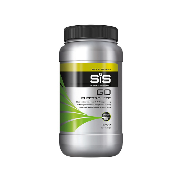 SIS Go Energy + Electrolyte - Citron & Lime - 500 gram - Kibæk Cykler