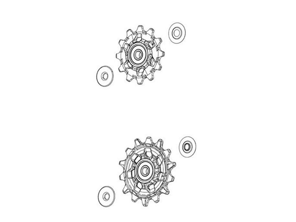 Sram Force eTap AXS 12T pulleyhujl til 12 speed - Kibæk Cykler