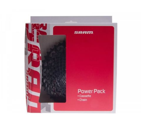 Sram Power Pack sampak med 11-50T 12 speed kassette og NX Eagle kæde til Sram NX Eagle 1x12 - Kibæk Cykler