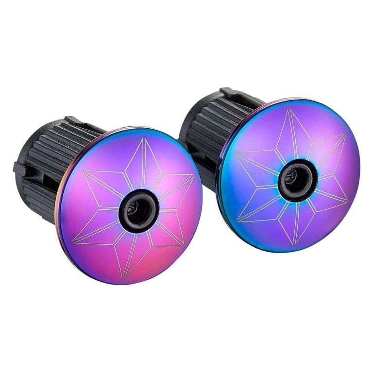Supacaz Star Plugz båndpropper - styrende propper - Oil Slick - Kibæk Cykler