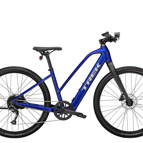 Trek Dual Sport+ 2 - sport elcykel til dame - Hex Blue - Kibæk Cykler