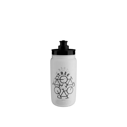 Trek Fly 550 ml drikkedunk - Clear / Black - flaske til cykel - Kibæk Cykler