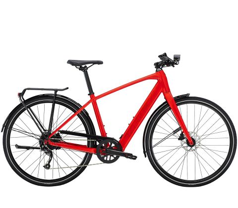 Trek FX+ 2 sporty elcykel - Viper Red - Rød - Kibæk Cykler